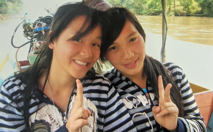 タイ北部の支援している子供たち